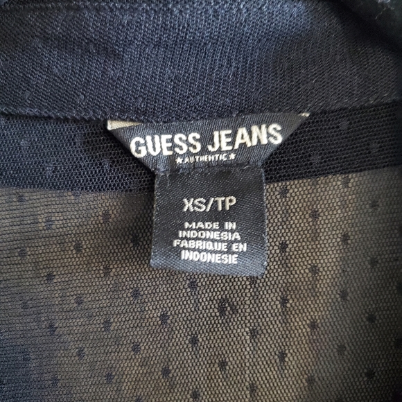 GUESS / Black sheer blouse / Size XS - Picture 2 of 4